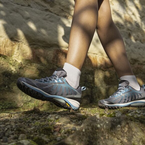 NEW Merrell Siren Edge 3 Hiking Shoes - Wide Width Rock/Bluestone For Women 252 - Picture 4 of 11